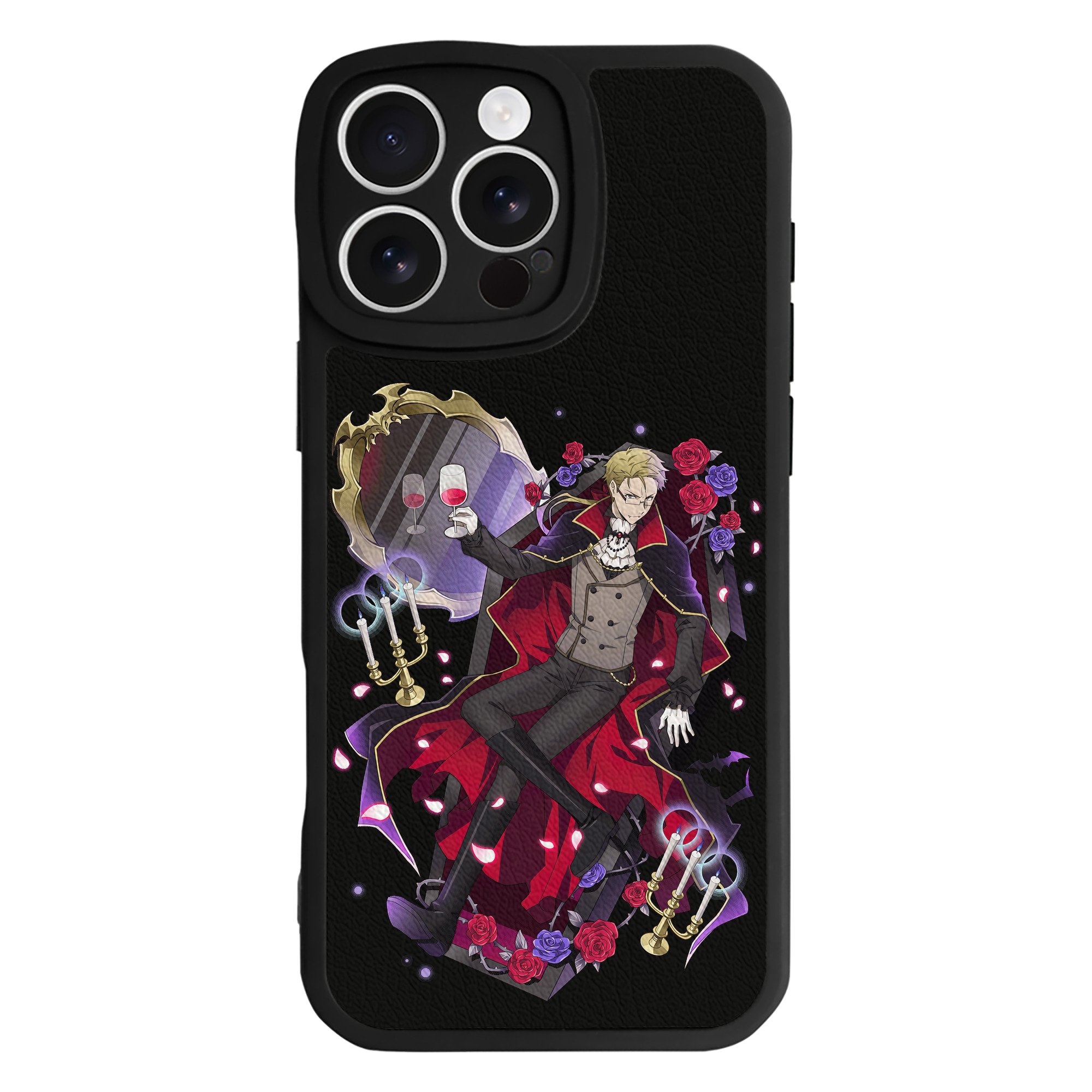 （画像用） 文豪ストレイドッグス Bungo Stray Dogs 【iPhone 16シリーズ対応】シリコンスマホケース（レザー調） 材質：シリコン